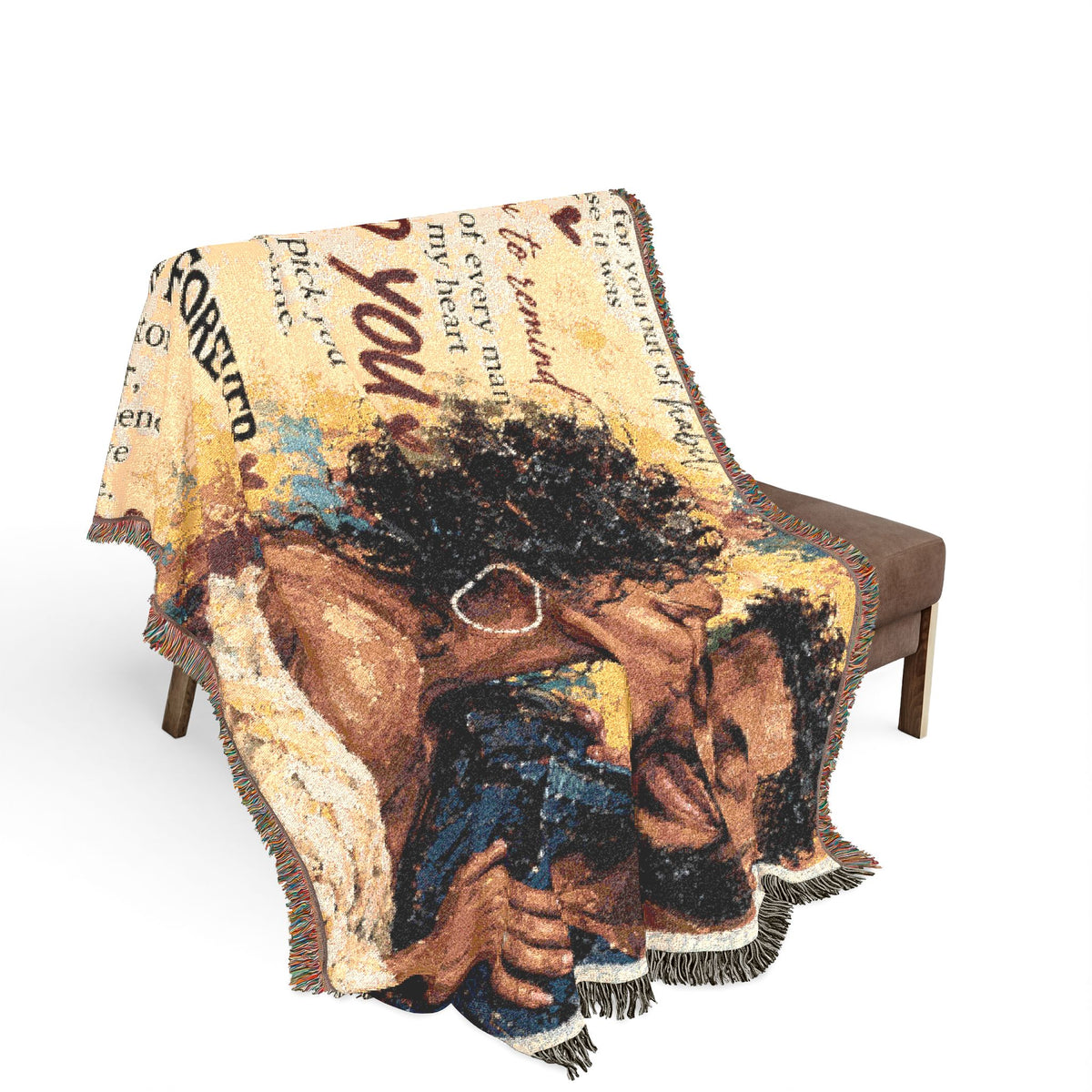 To My Husband Blanket - Personalized Woven Keepsake Blanket