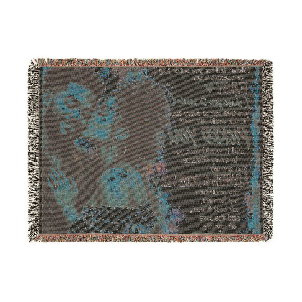 To My Husband Blanket - Personalized Woven Keepsake Blanket
