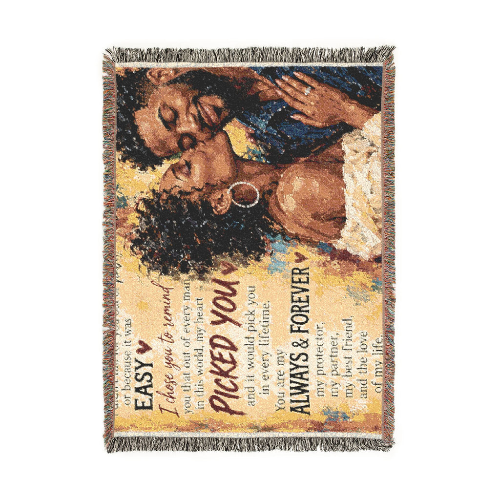 To My Husband Blanket - Personalized Woven Keepsake Blanket
