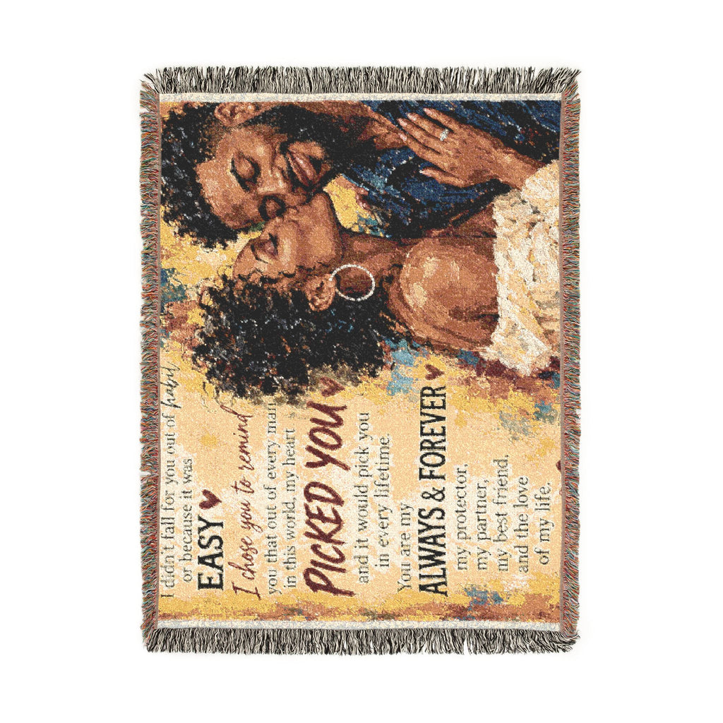 To My Husband Blanket - Personalized Woven Keepsake Blanket