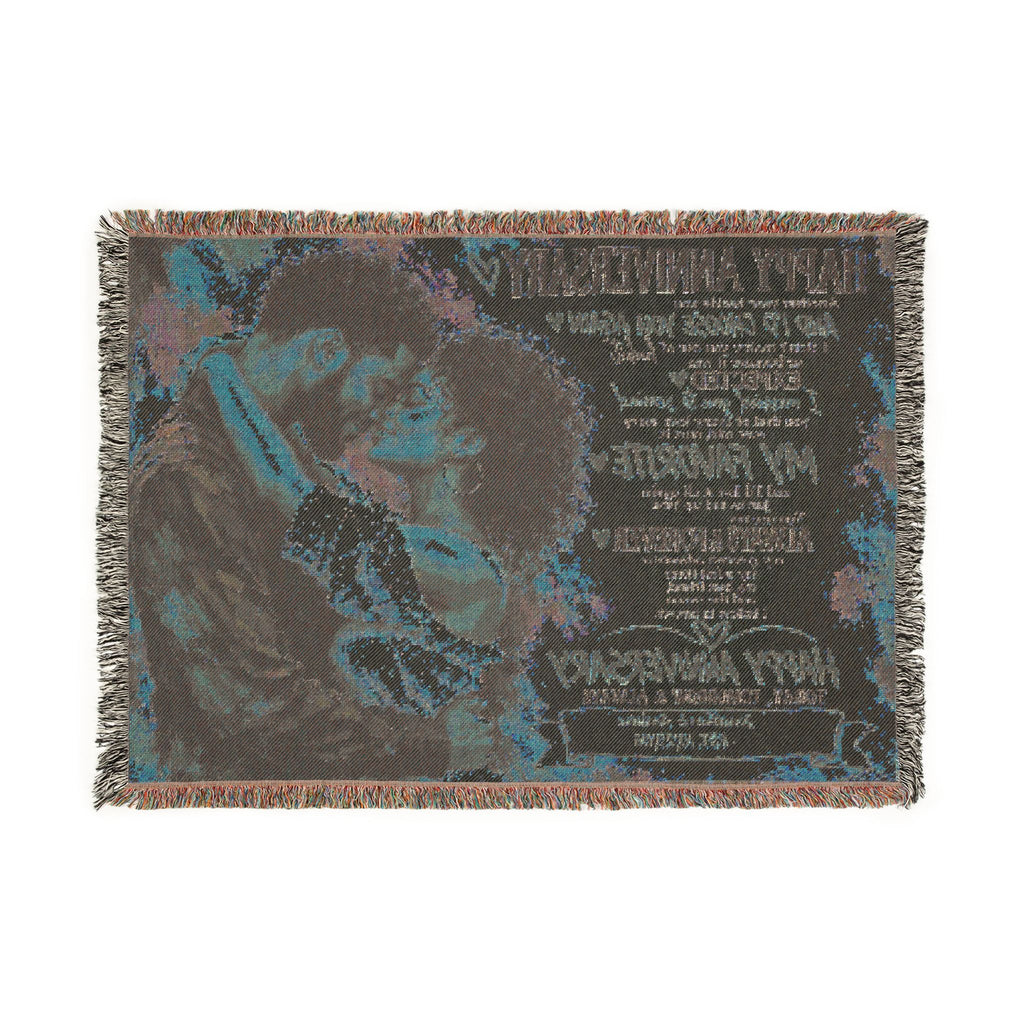 Happy Anniversary Personalized Woven Blanket