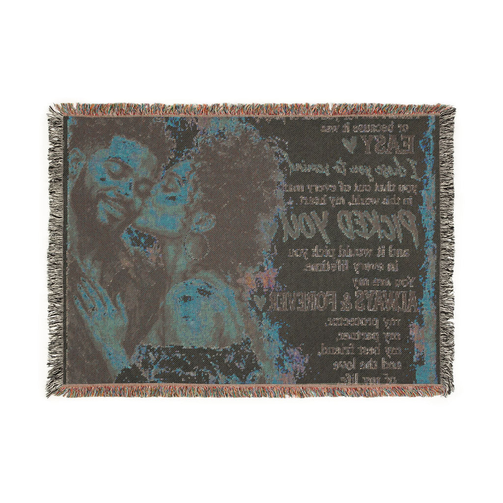 To My Husband Blanket - Personalized Woven Keepsake Blanket