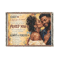 To My Husband Blanket - Personalized Woven Keepsake Blanket