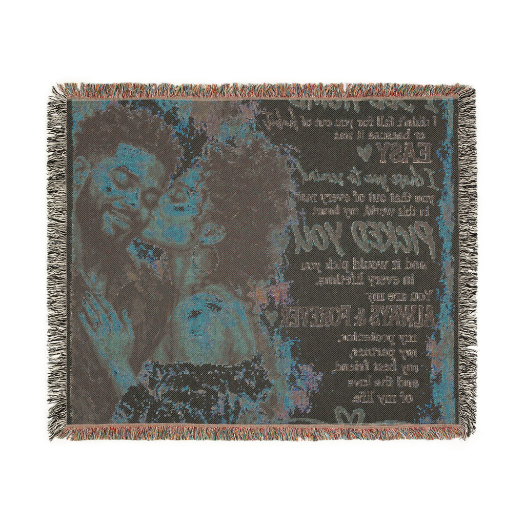 To My Husband Blanket - Personalized Woven Keepsake Blanket